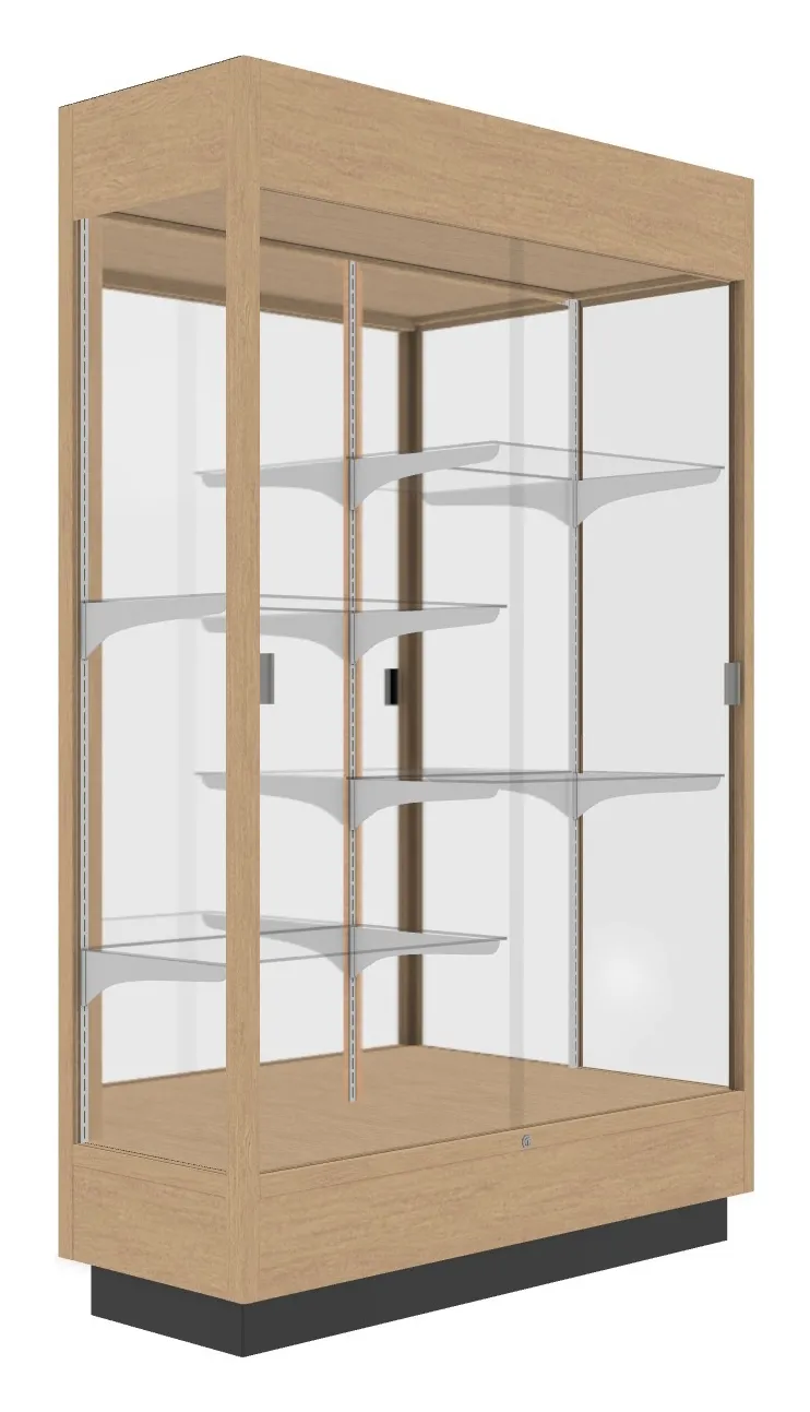 Vertical Display Case with LED Lighting - 48