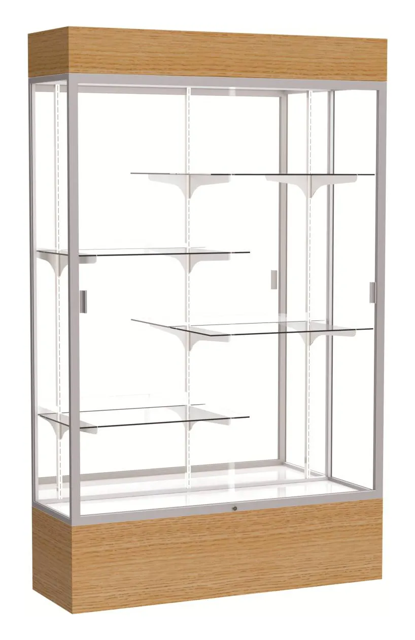 small lighted display case 48 x 80 16