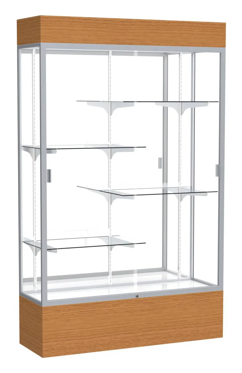 small lighted display case 48 x 80 12