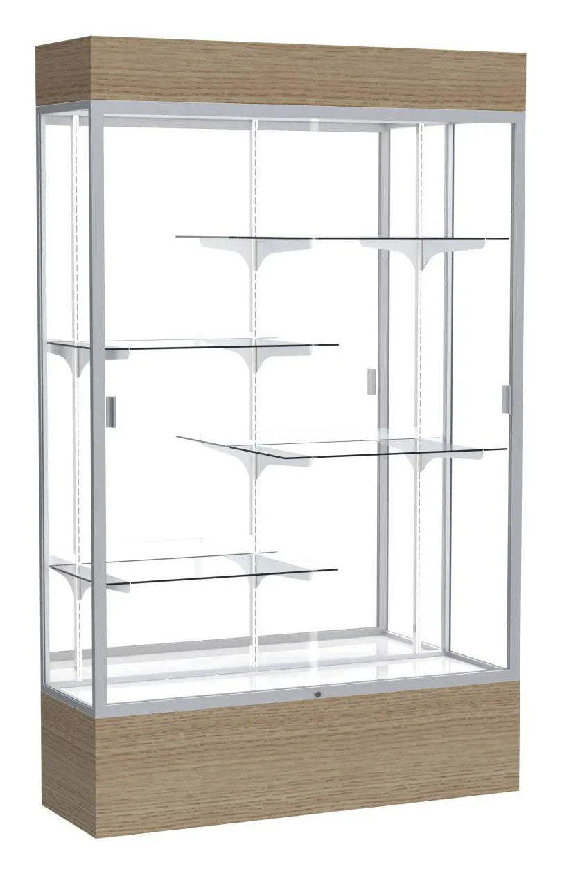 small lighted display case 48 x 80 11