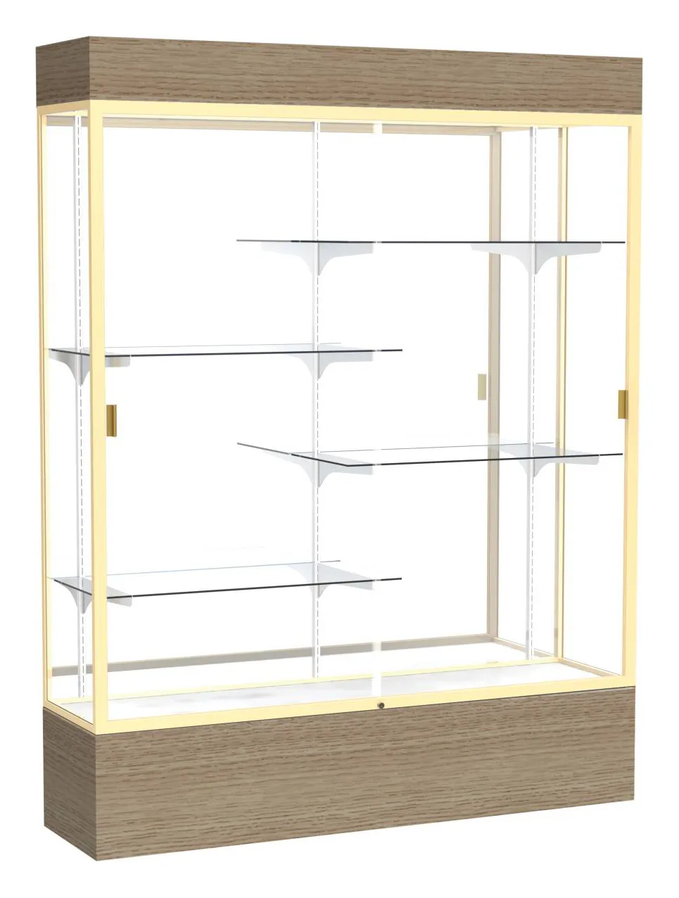 small display case with led lighting 60 x 80 14
