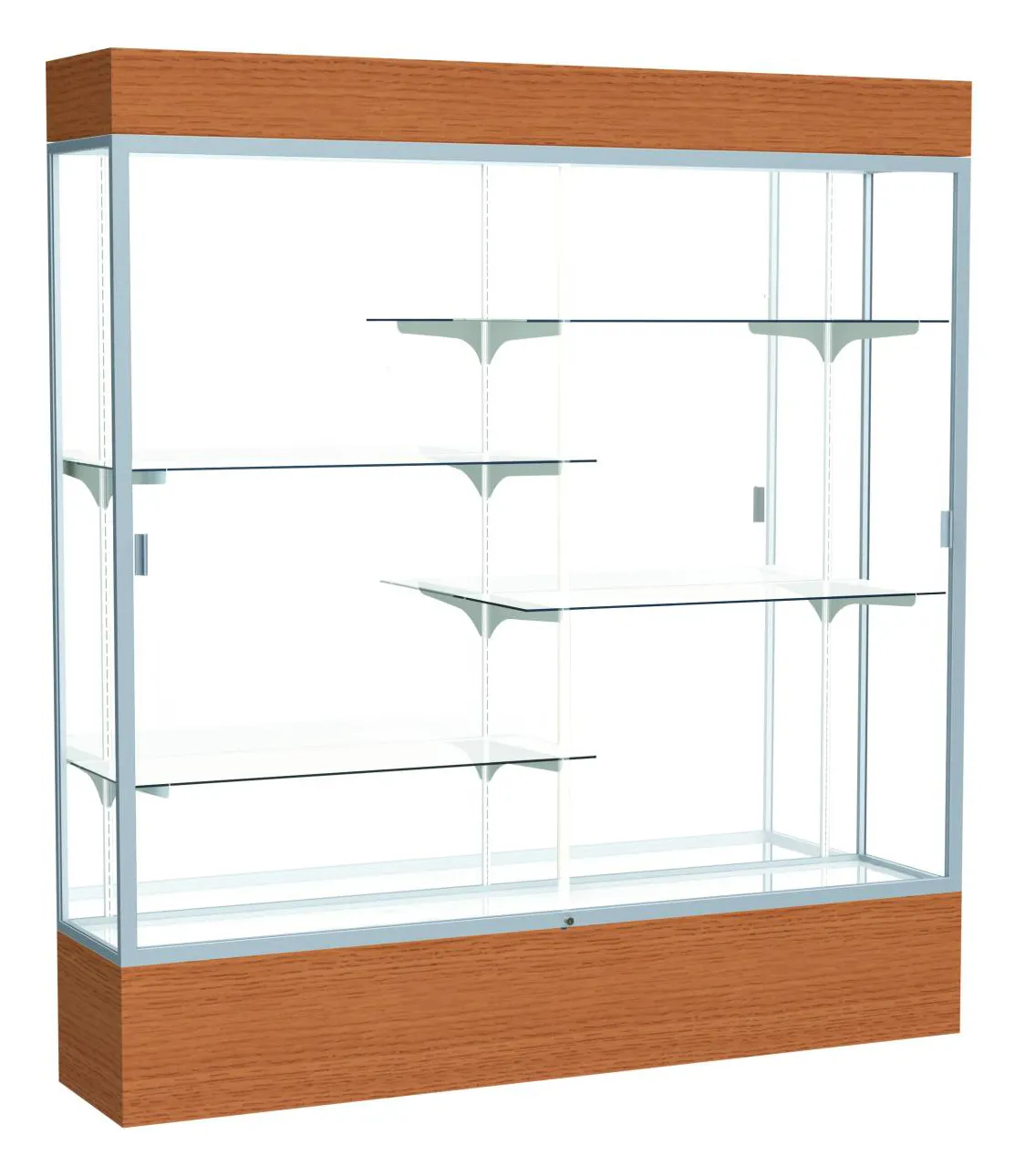 small large display case with lighting 72 x 80 18