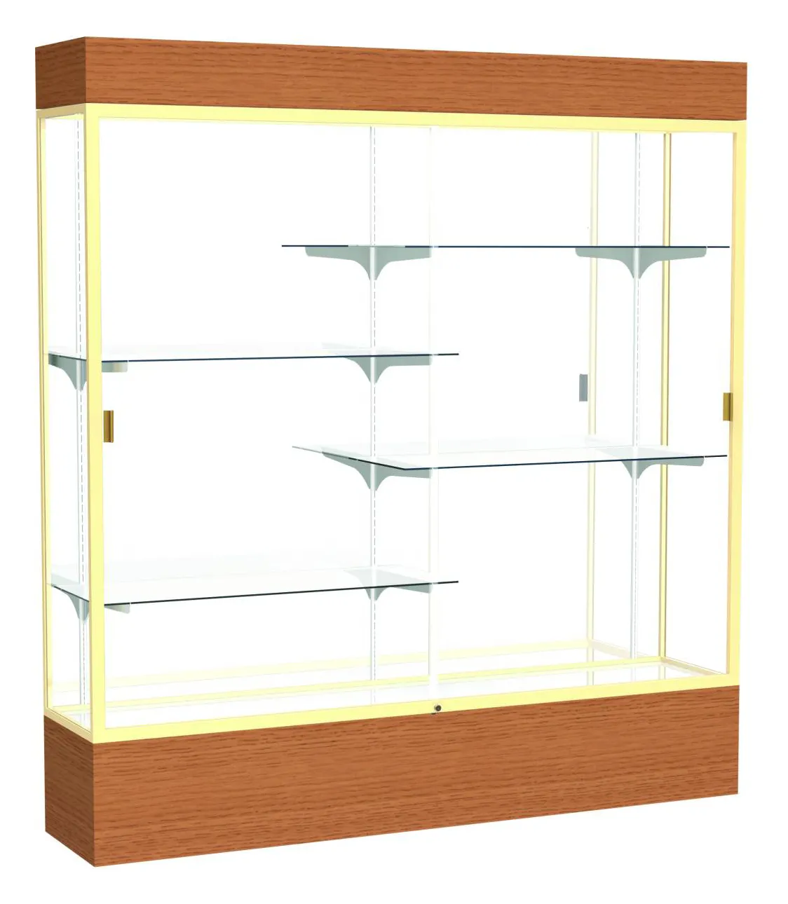 small large display case with lighting 72 x 80 15