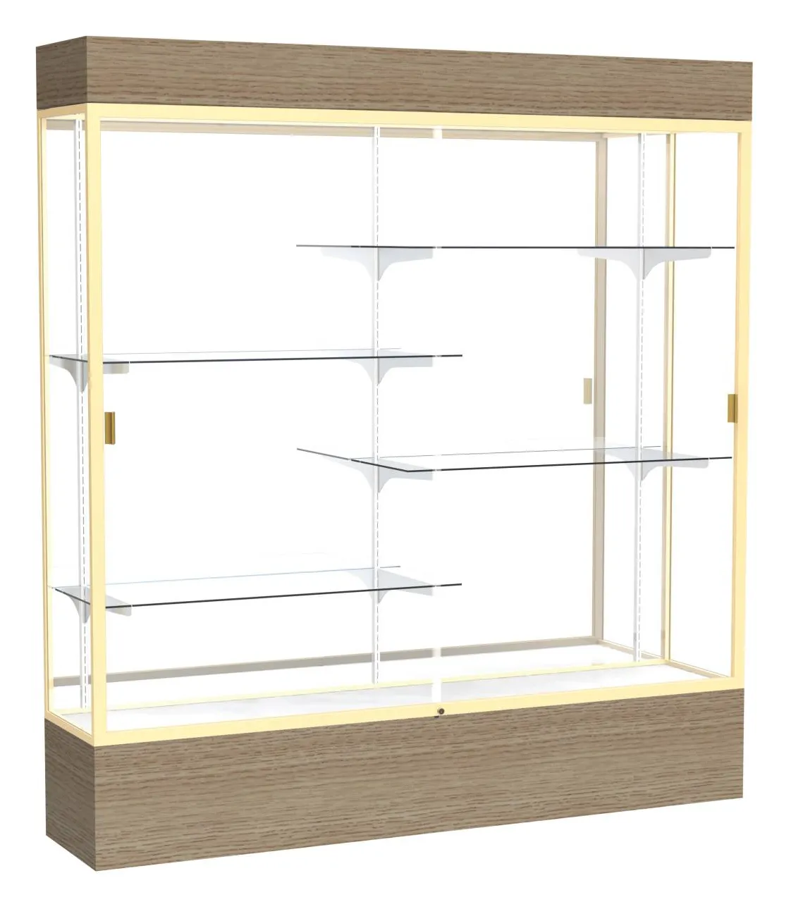 small large display case with lighting 72 x 80 14