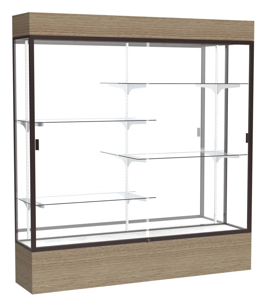 small large display case with lighting 72 x 80 11