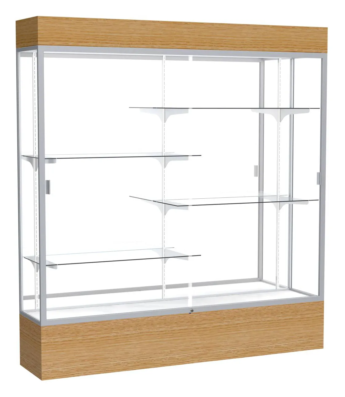 small large display case with lighting 72 x 80 16
