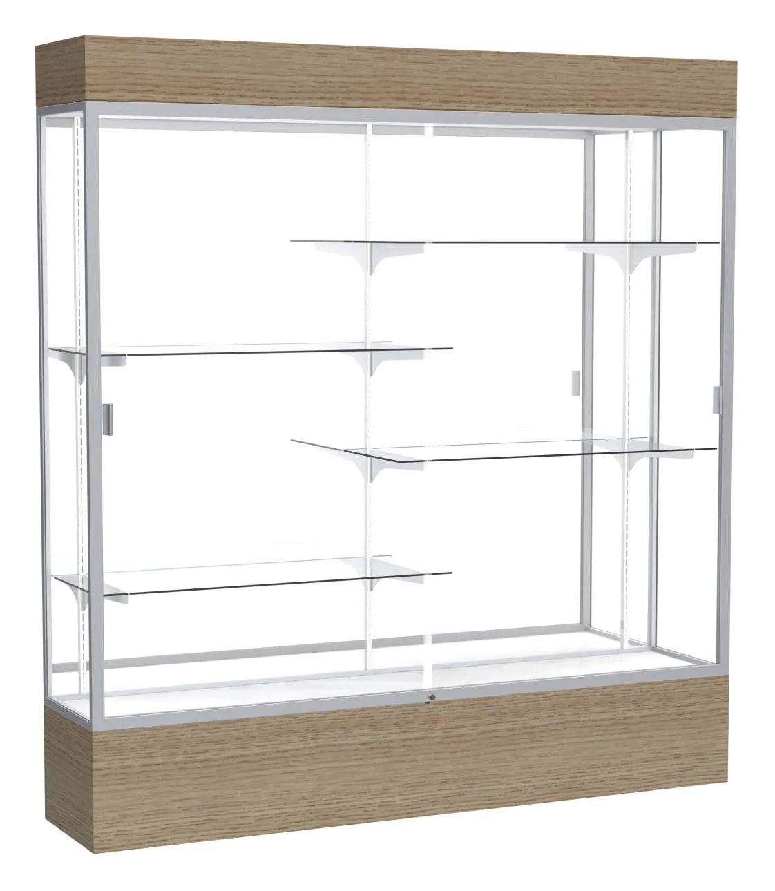 small large display case with lighting 72 x 80 17