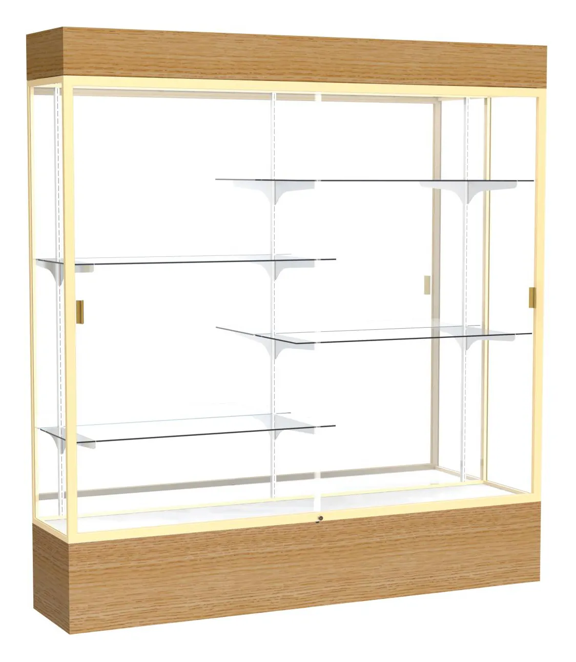small large display case with lighting 72 x 80 13