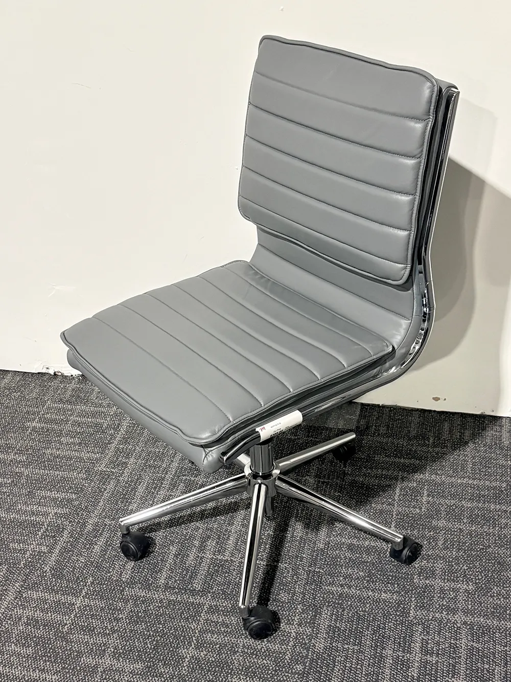Gray Armless Conference Chair