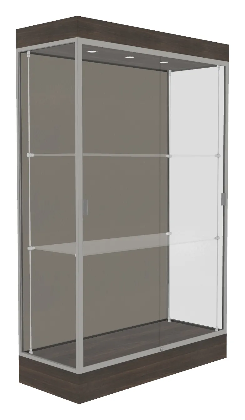 small large display case with led lighting 48 x 76 17