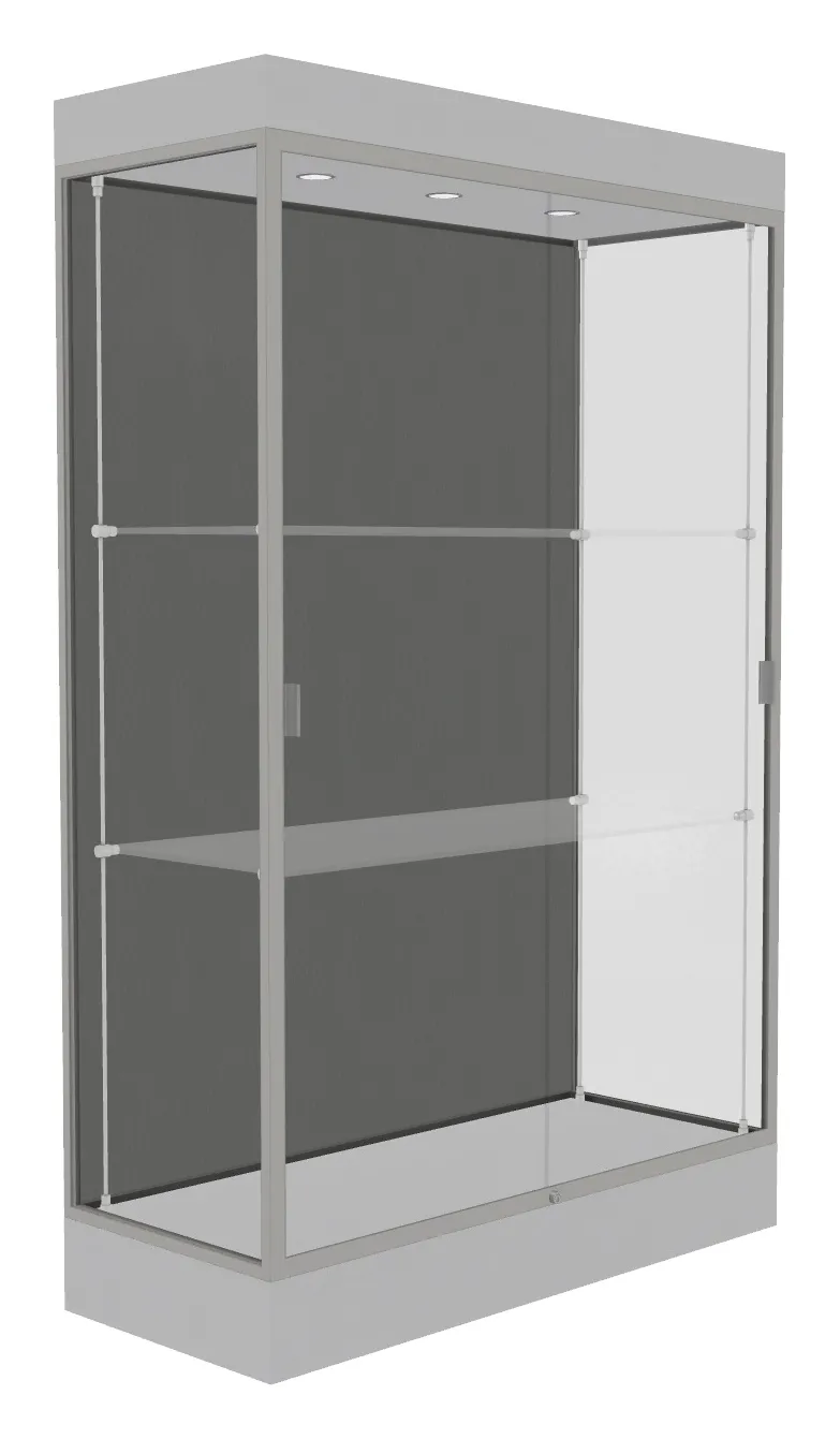 small large display case with led lighting 48 x 76 32