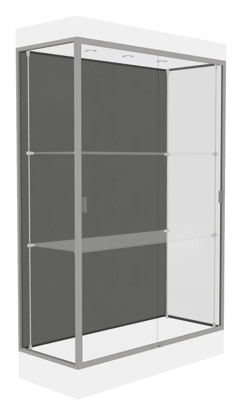 small large display case with led lighting 48 x 76 34