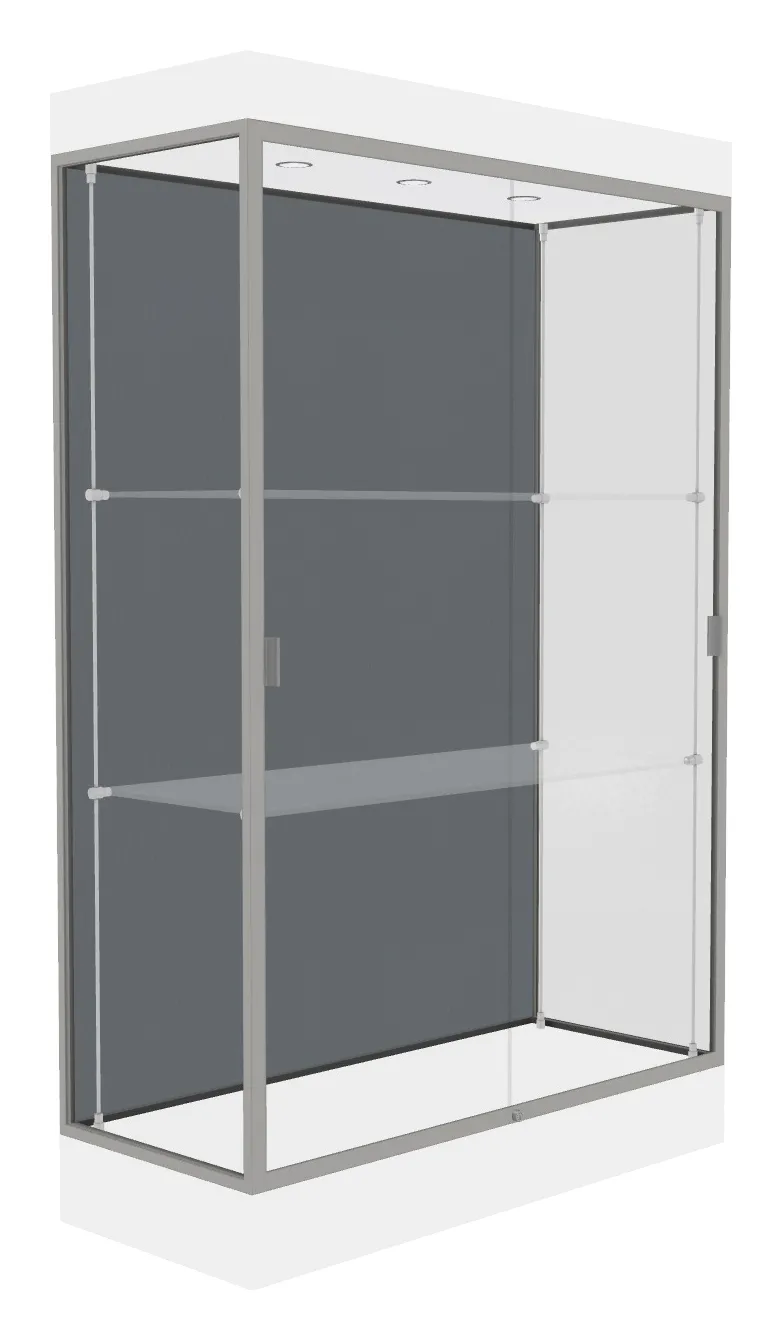 small large display case with led lighting 48 x 76 13