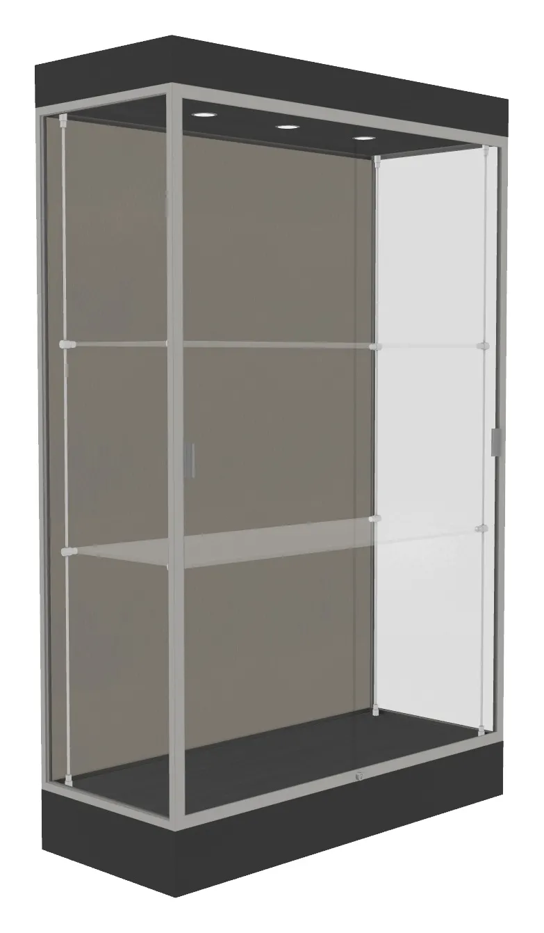 small large display case with led lighting 48 x 76 16