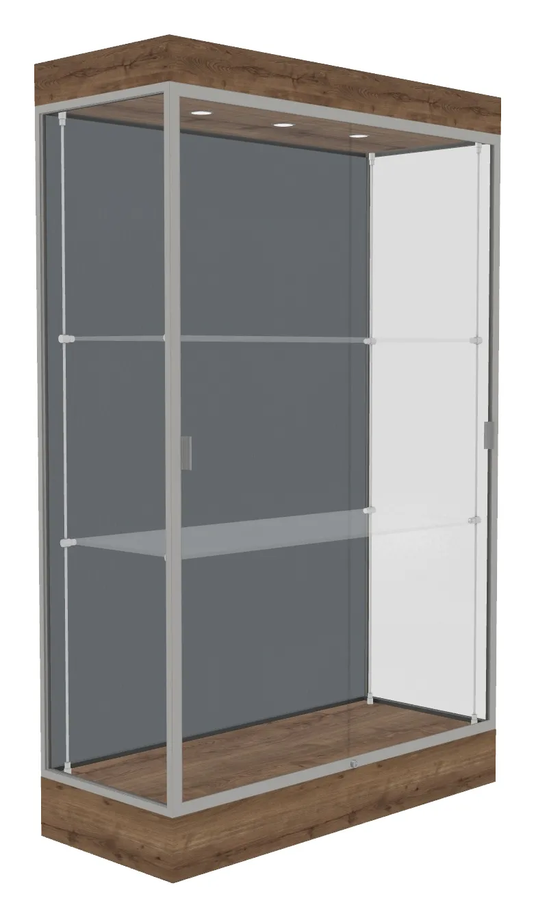 small large display case with led lighting 48 x 76 12