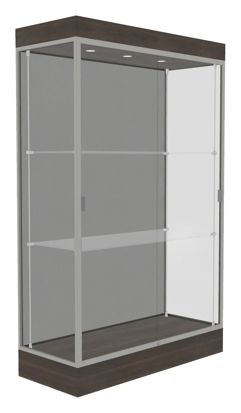 small large display case with led lighting 48 x 76 24