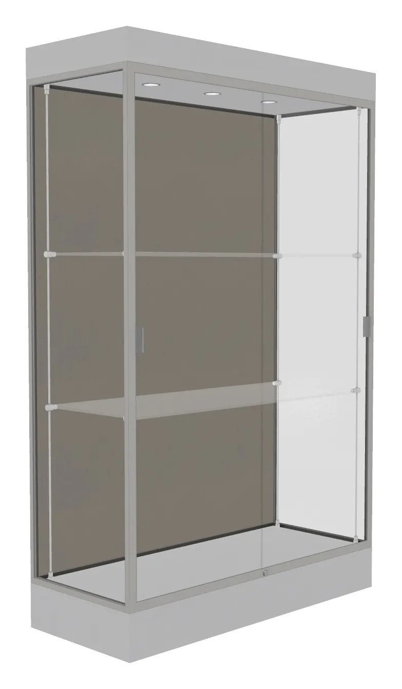 small large display case with led lighting 48 x 76 18