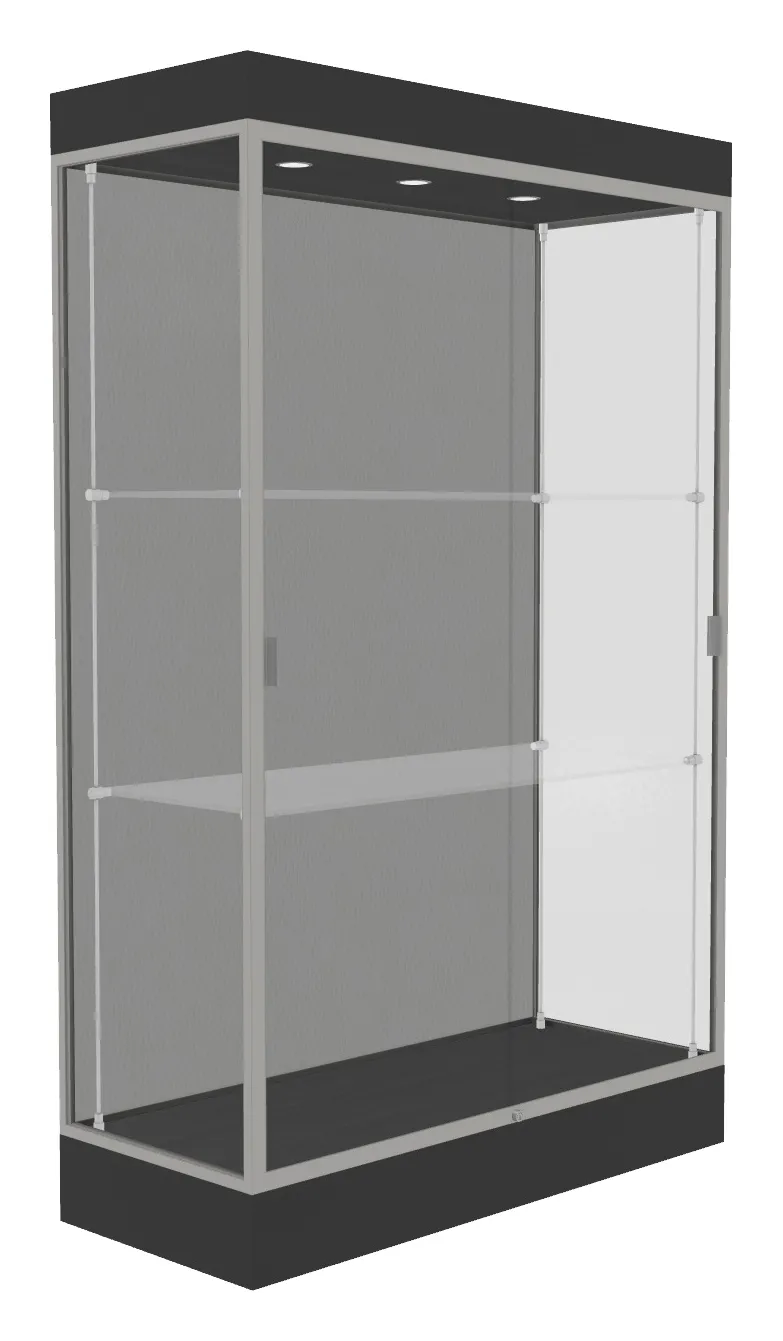 small large display case with led lighting 48 x 76 23