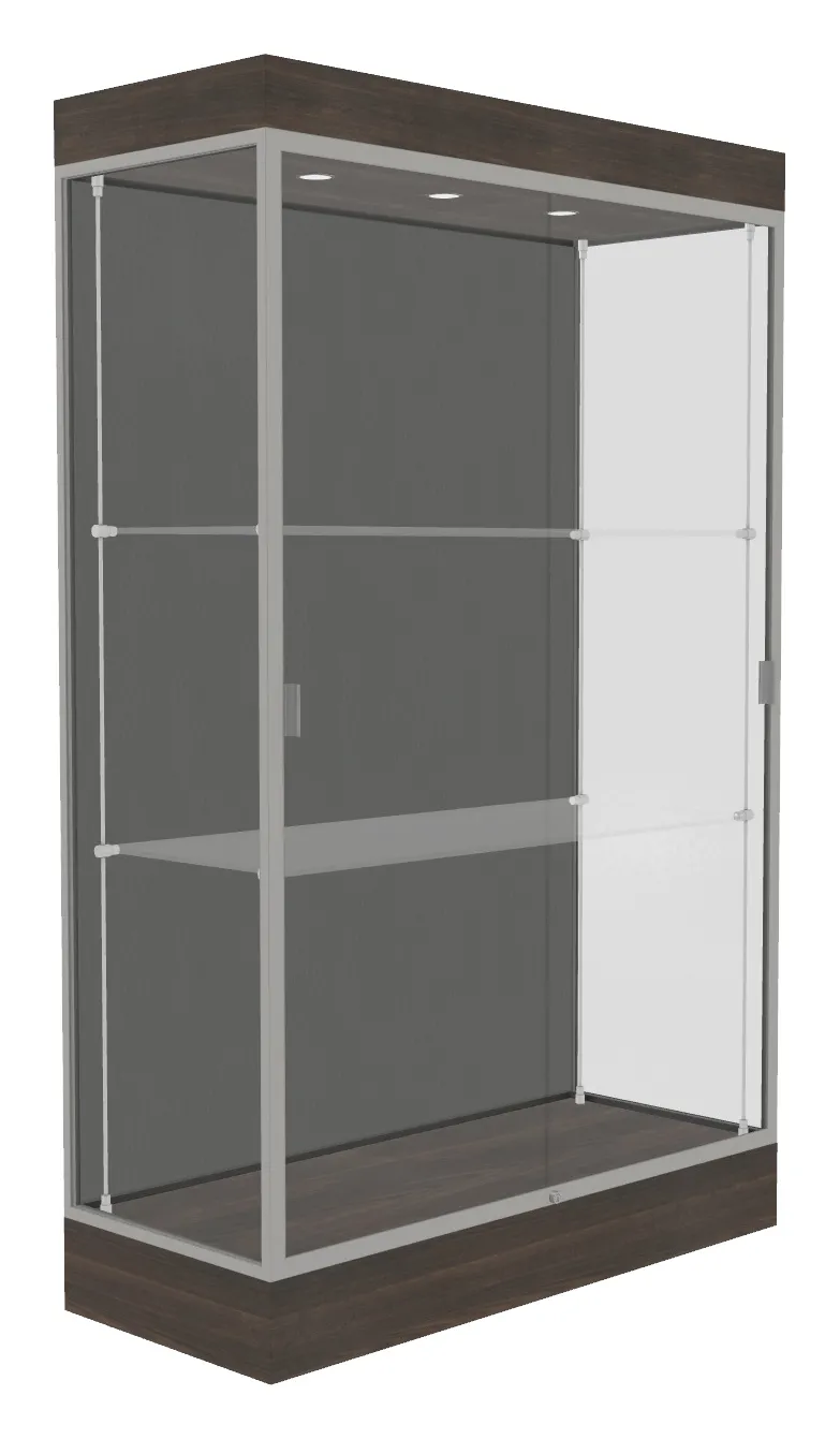 small large display case with led lighting 48 x 76 31