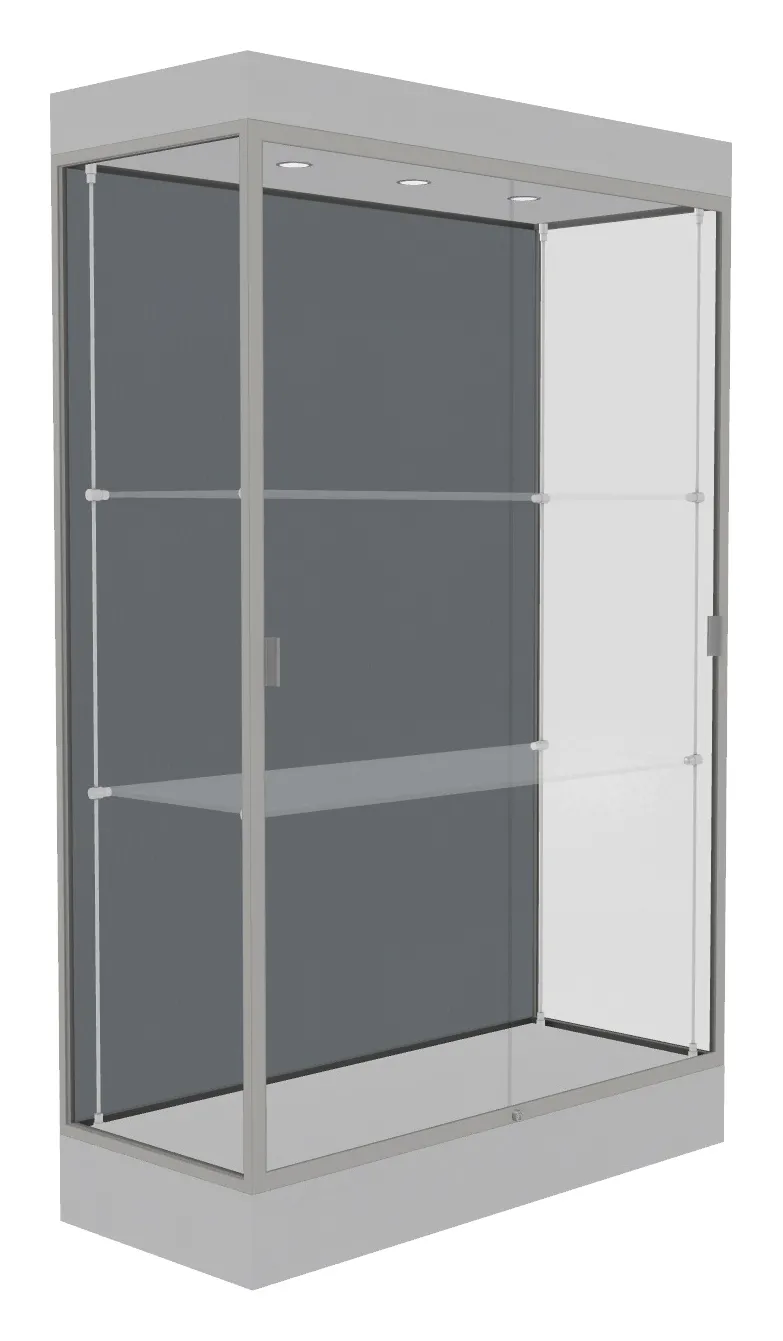 small large display case with led lighting 48 x 76 11