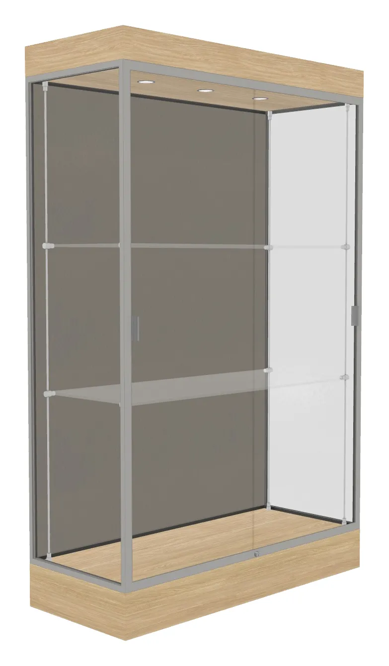 small large display case with led lighting 48 x 76 15