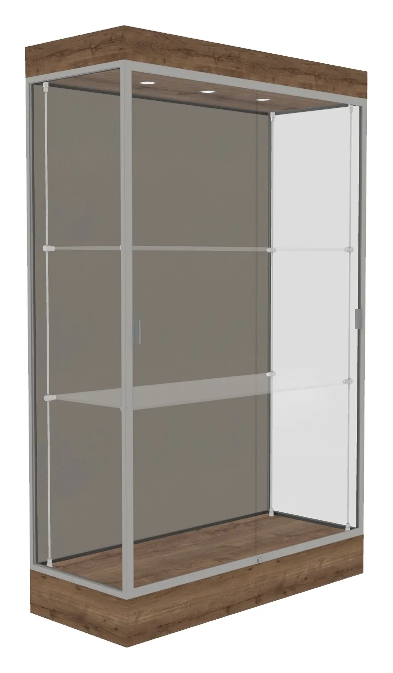 small large display case with led lighting 48 x 76 19
