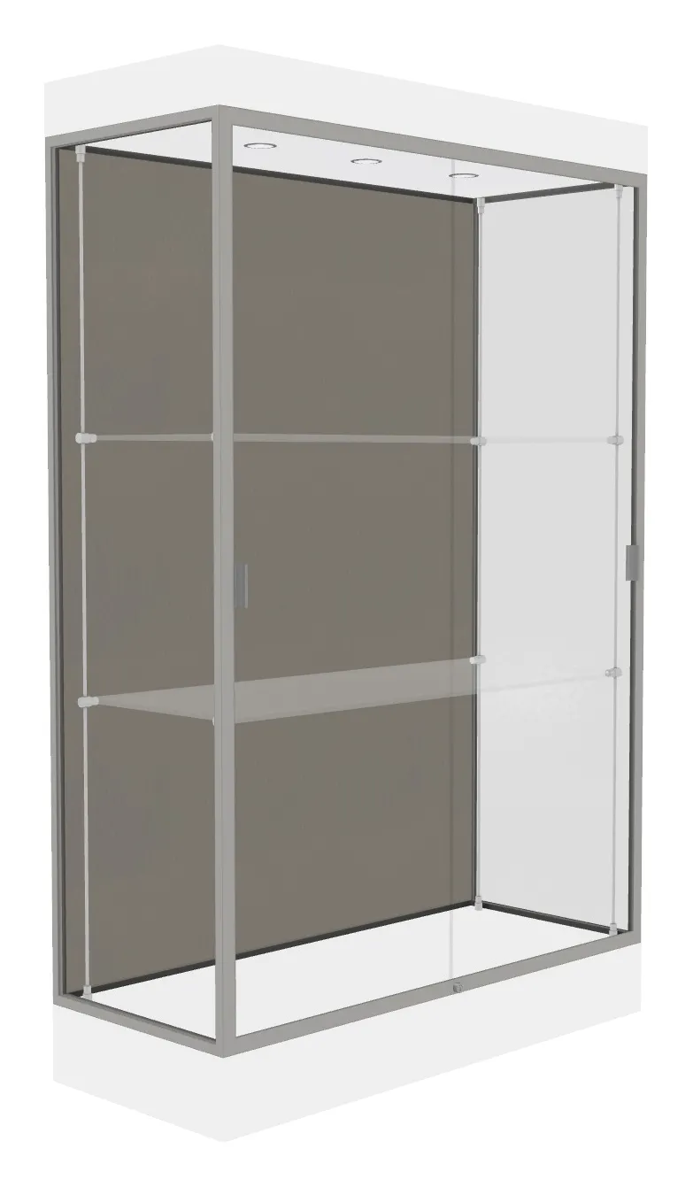 small large display case with led lighting 48 x 76 20