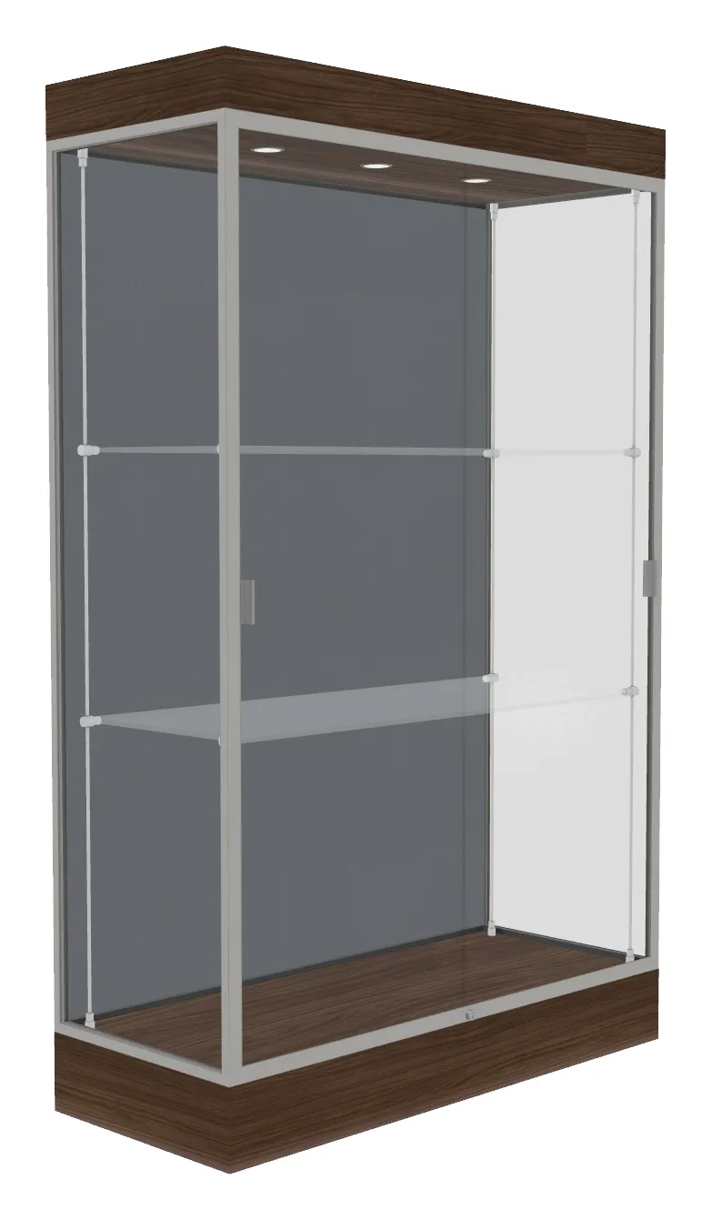 small large display case with led lighting 48 x 76 14
