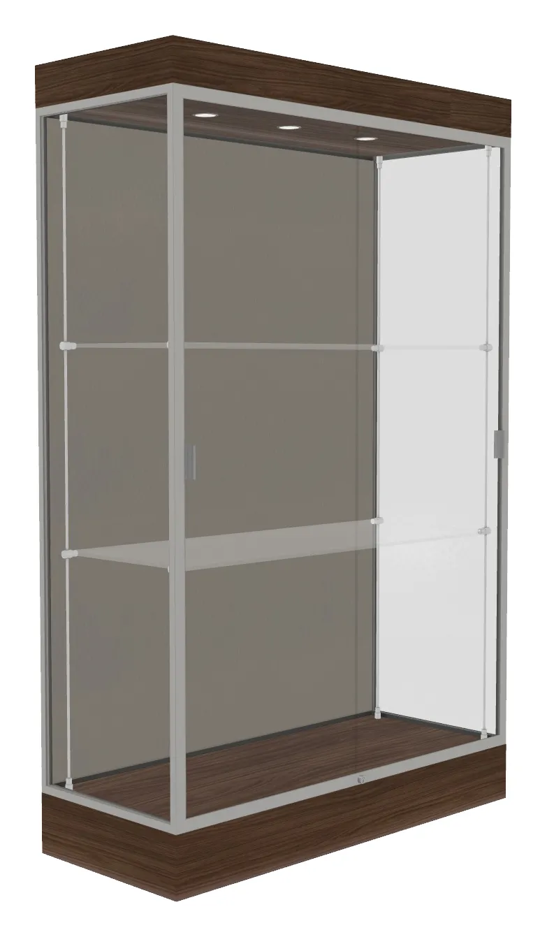 small large display case with led lighting 48 x 76 21