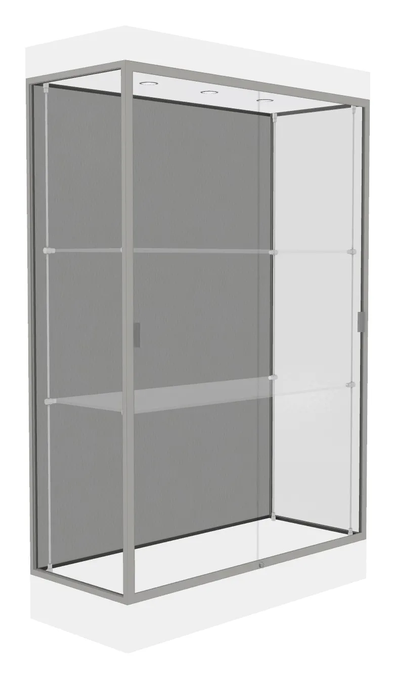small large display case with led lighting 48 x 76 27