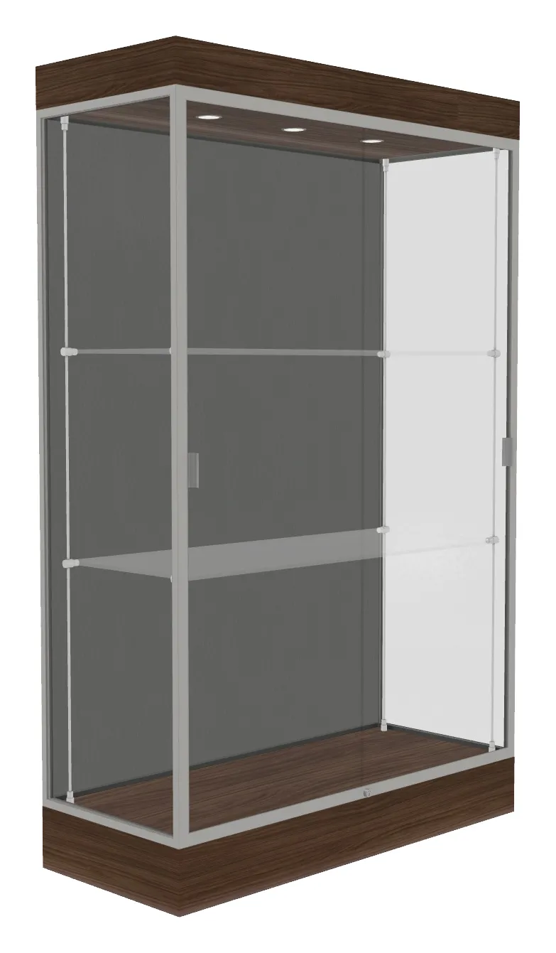 small large display case with led lighting 48 x 76 35