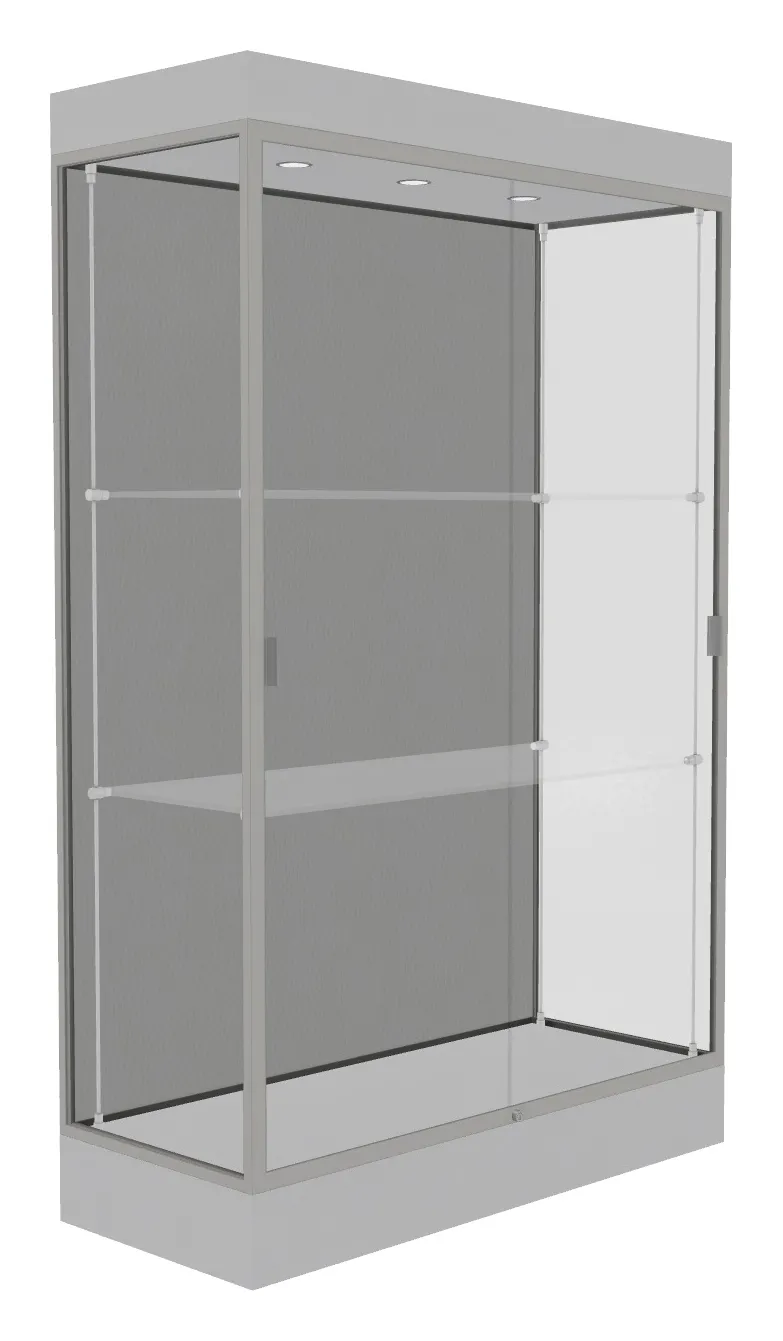 small large display case with led lighting 48 x 76 25