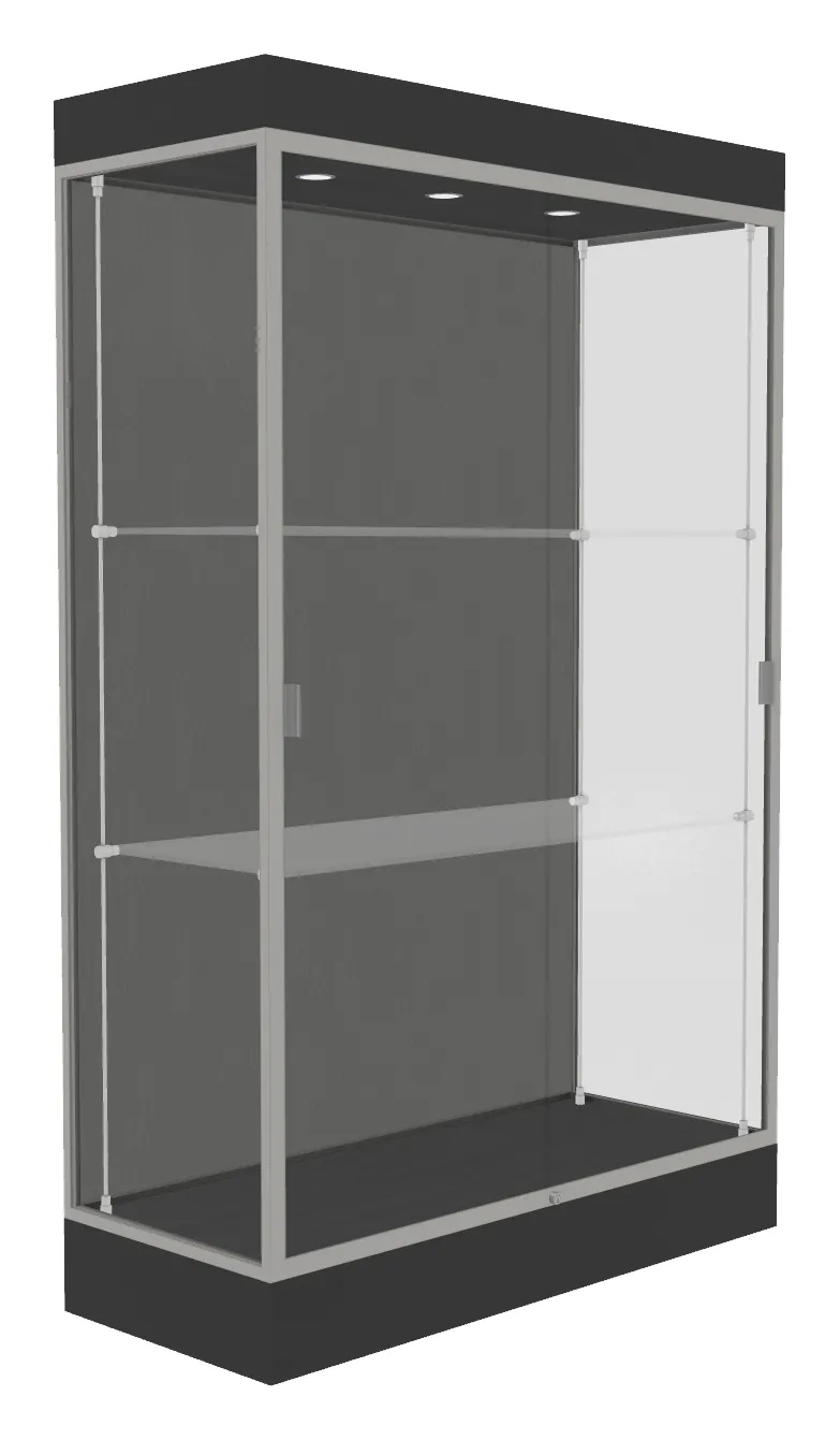 small large display case with led lighting 48 x 76 30