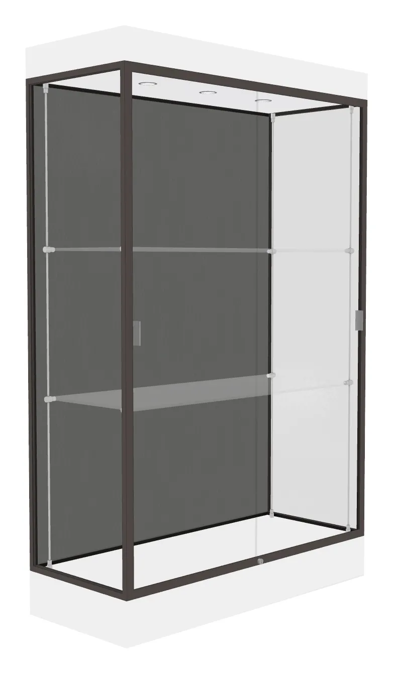 small trophy display case with led lighting 48 x 76 34