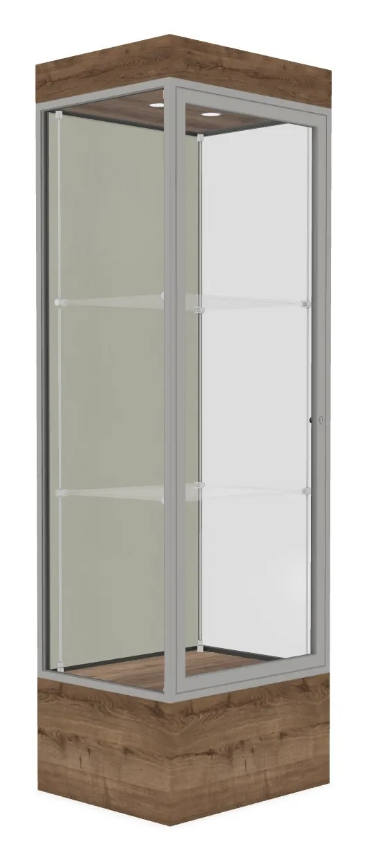 Lighted Display Case with 12