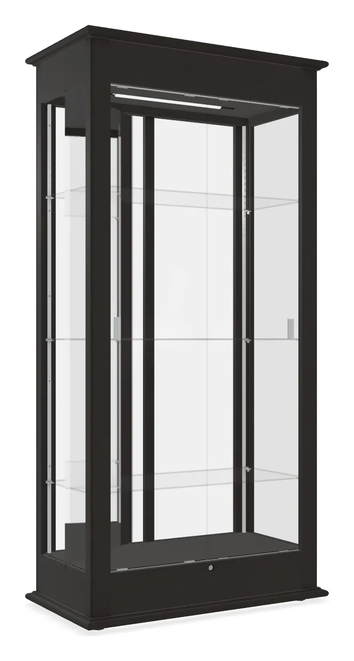 Mirrored Display Case with LED Lighting - 36