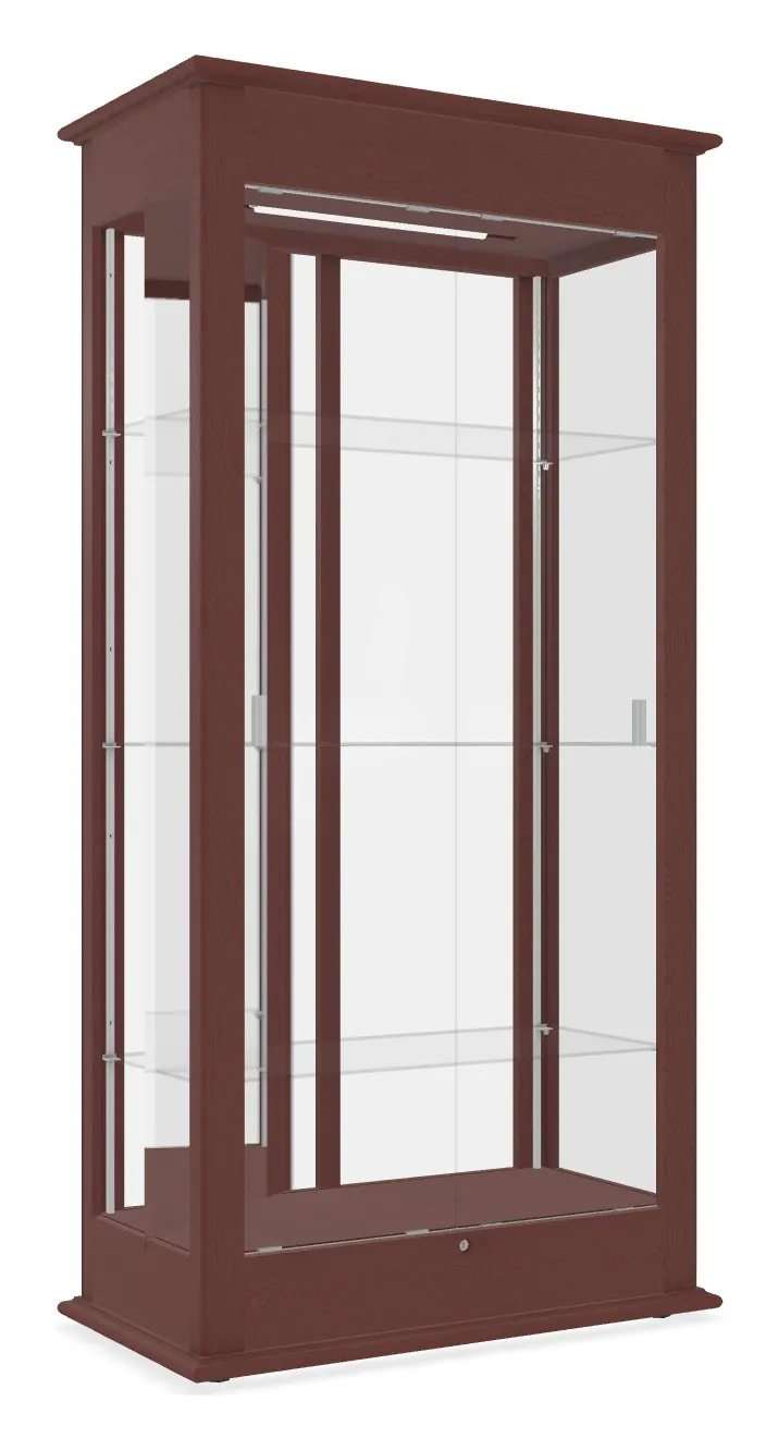 Mirrored Display Case with LED Lighting - 36