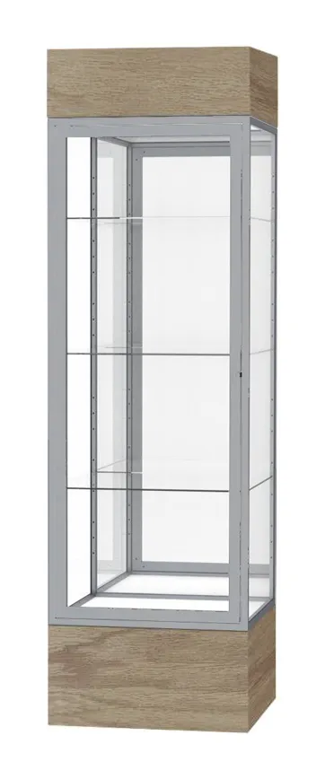 small museum display case with led lights 24 x 80 11
