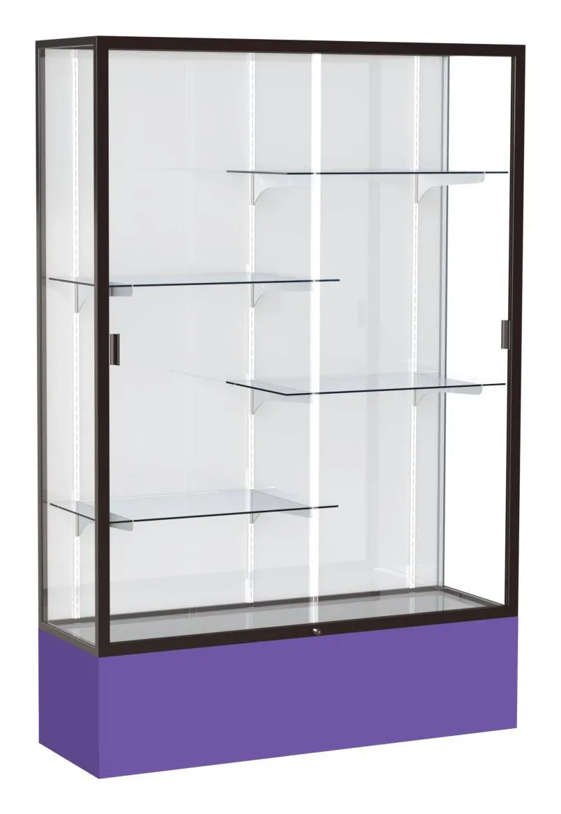 small glass display case 48 x 72 16