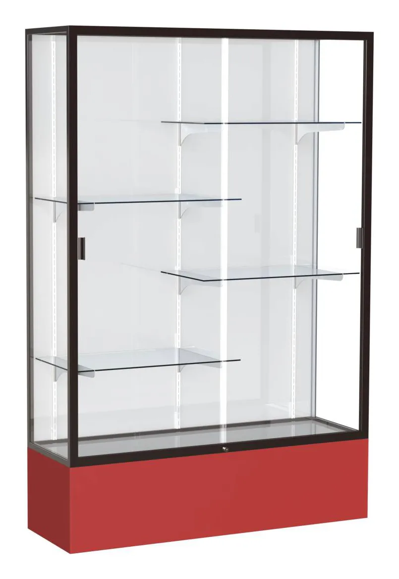 small glass display case 48 x 72 17