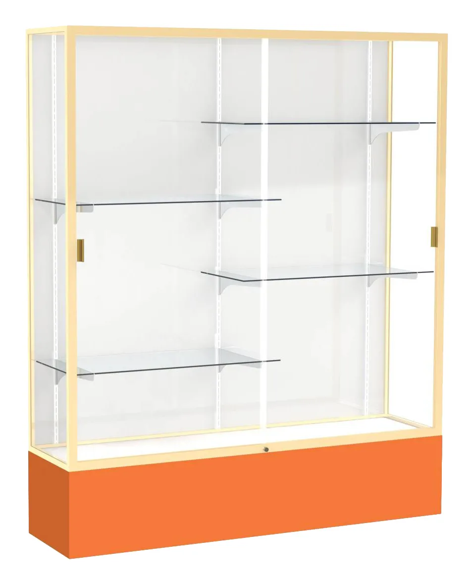 small tall glass display case 60 x 72 15