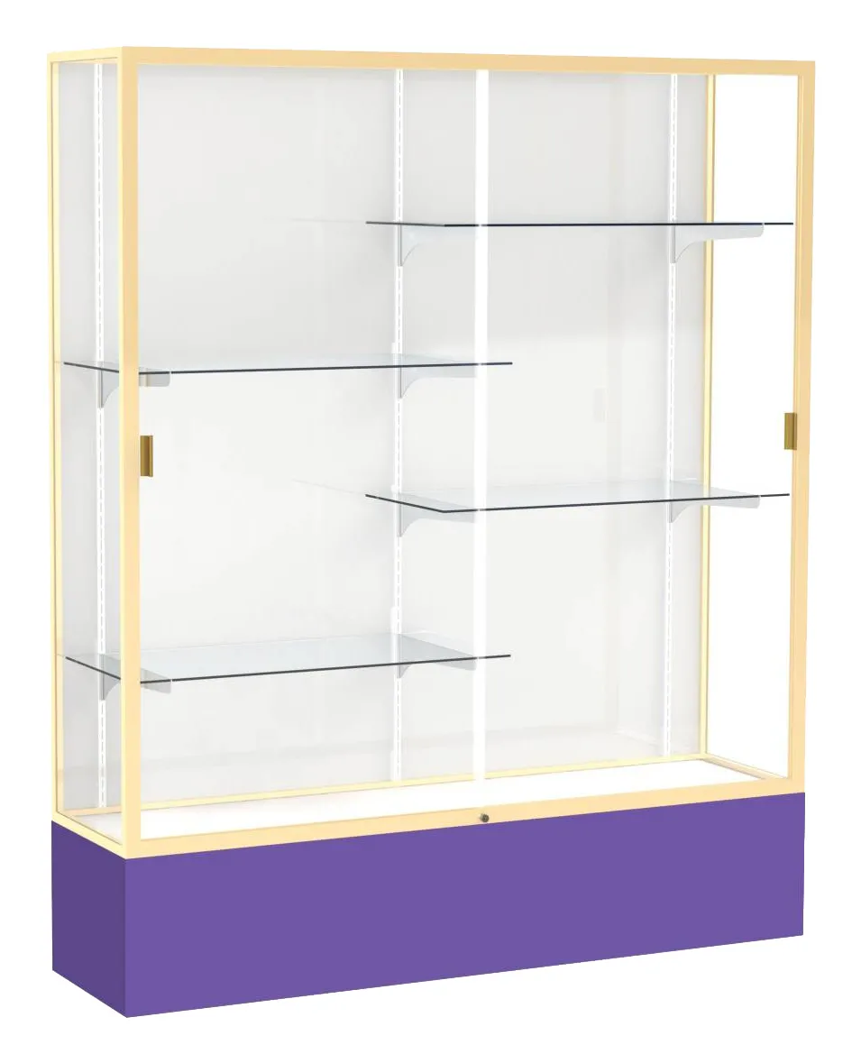 small tall glass display case 60 x 72 16