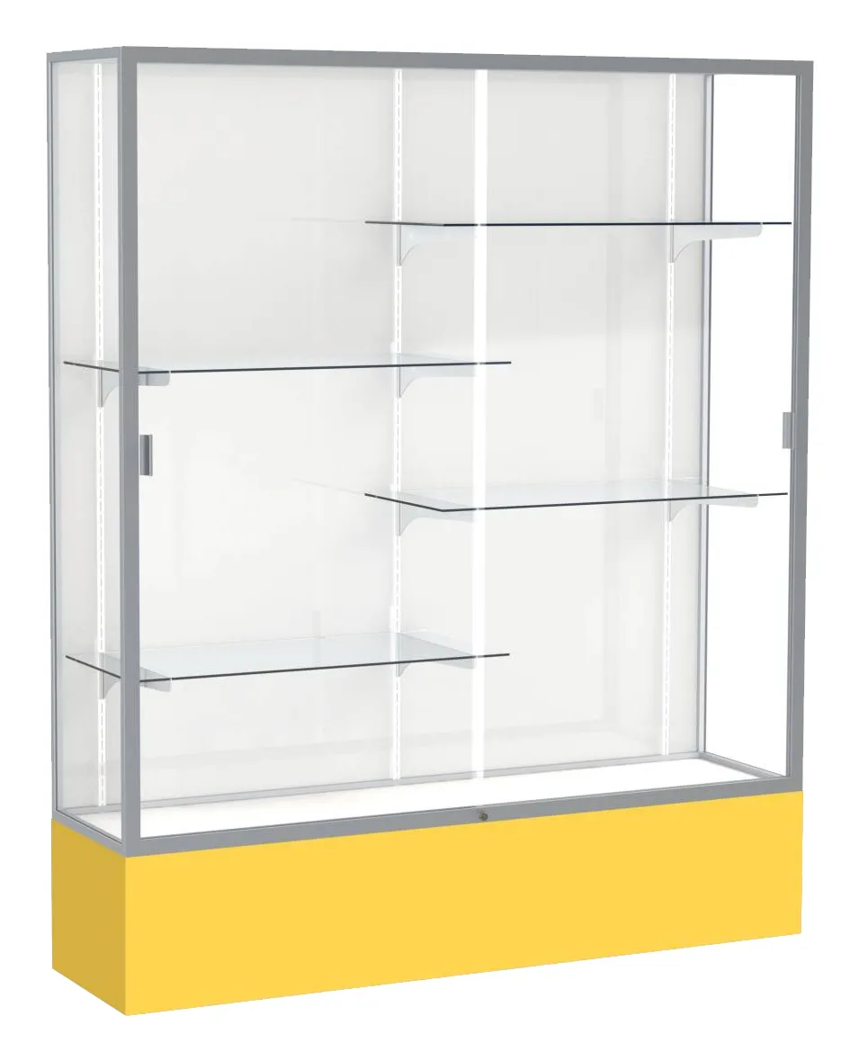 small tall glass display case 60 x 72 20