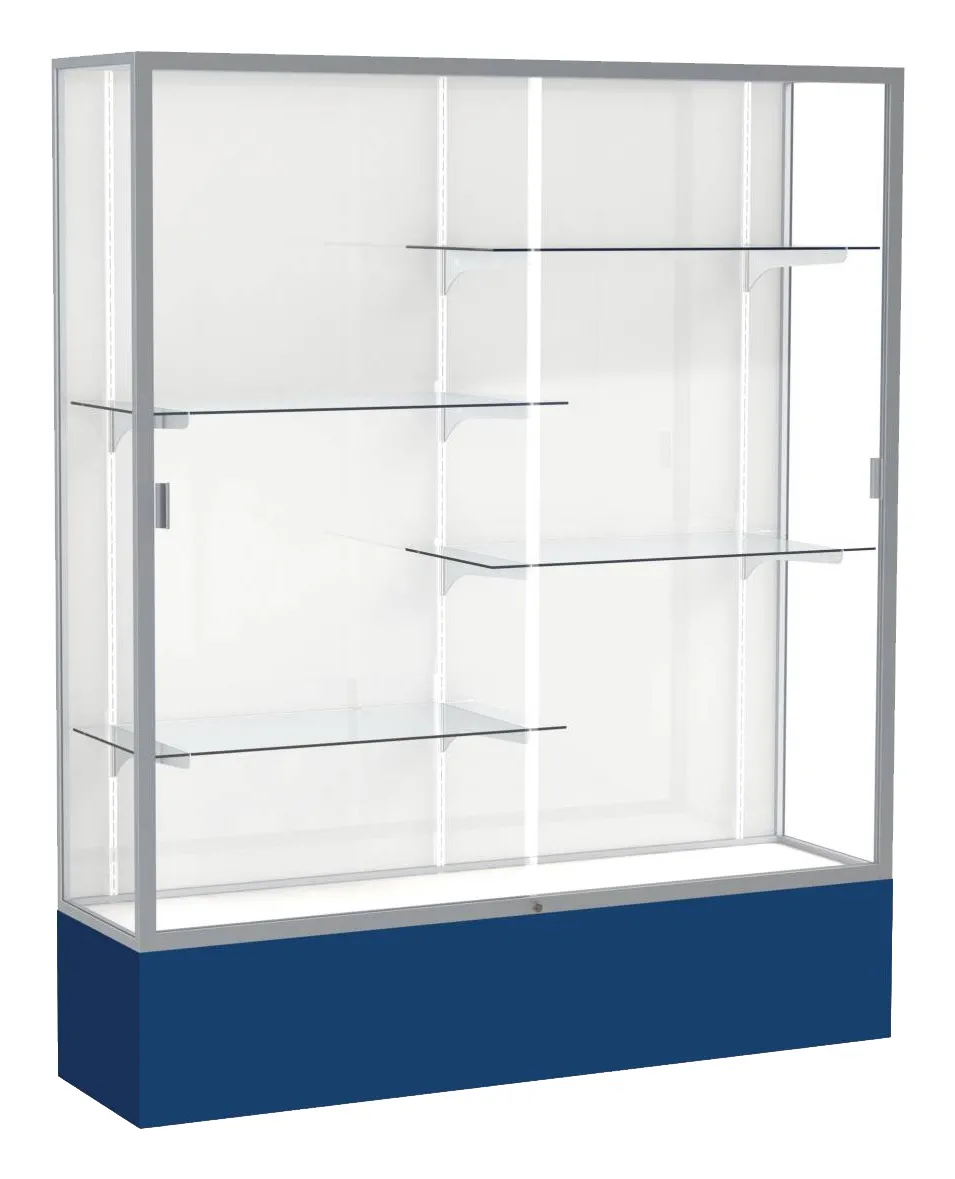 small tall glass display case 60 x 72 23