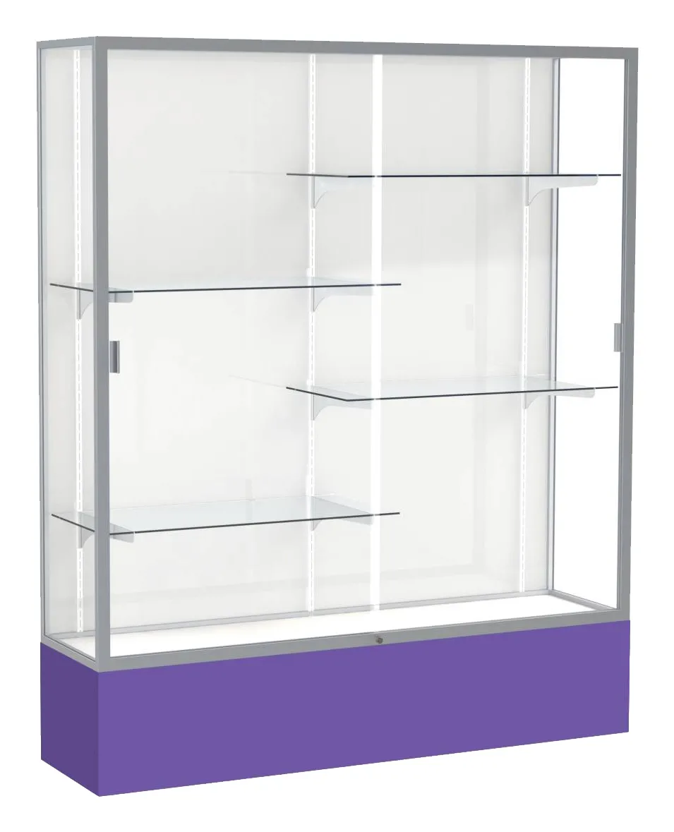 small tall glass display case 60 x 72 25