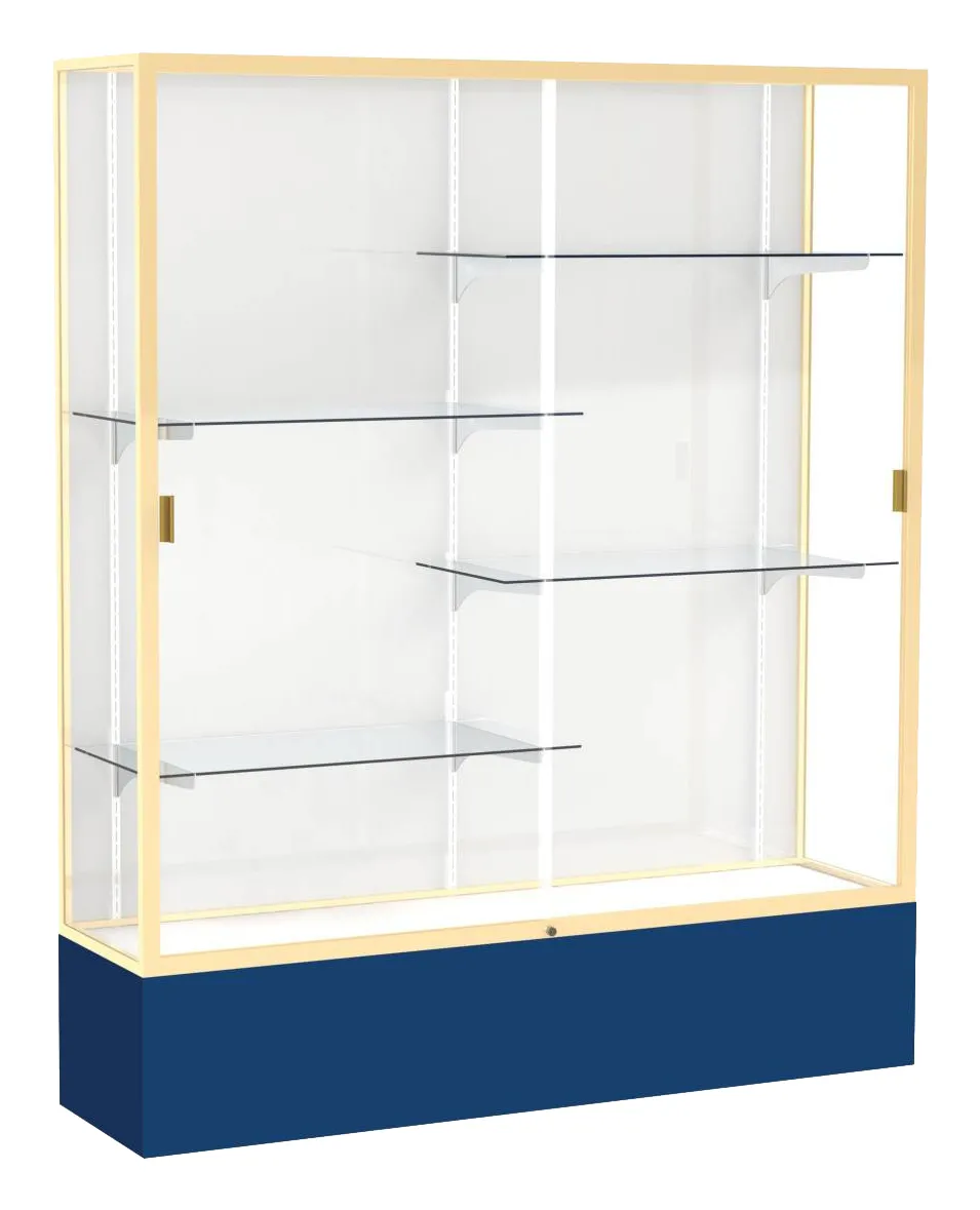 small tall glass display case 60 x 72 14