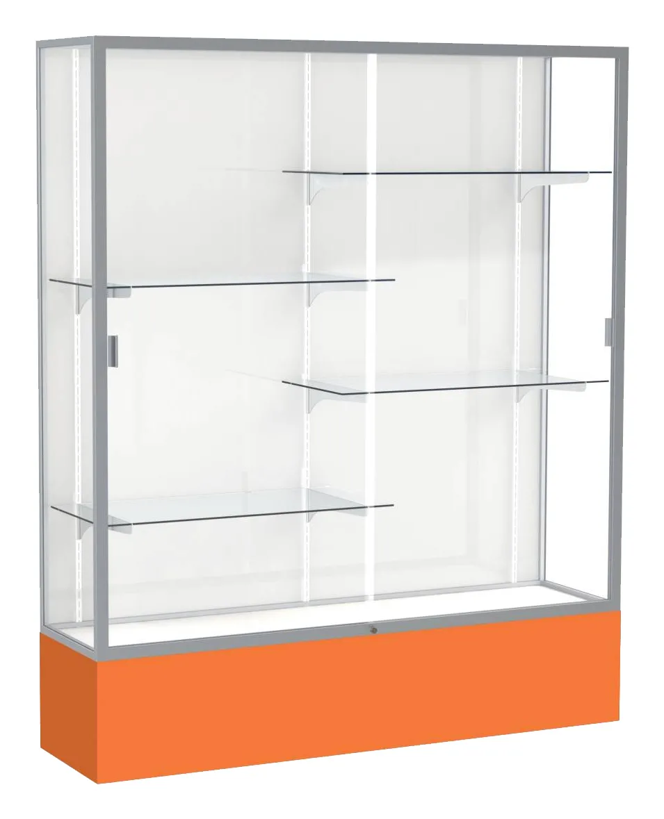small tall glass display case 60 x 72 24