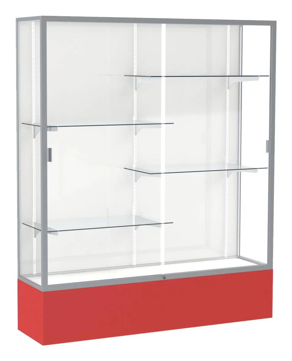 small tall glass display case 60 x 72 26