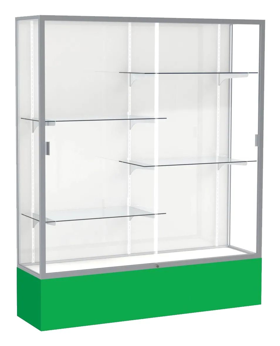 small tall glass display case 60 x 72 21