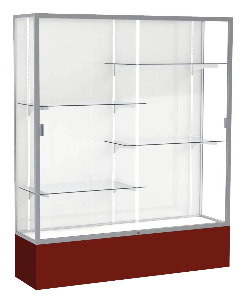 small tall glass display case 60 x 72 22